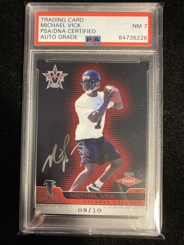 Michael Vick [Red] #104 2001 Pacific Vanguard card