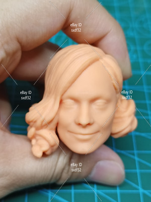 1/6 Head Sculpt Resident Evil7 Unpainted Lady Dimitrescu Carved Fit 12in Figure