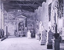 Ancient Harbor Chains, Campo Santo, Pisa, Italy, Magic Lantern Glass Slide