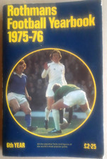 ROTHMANS FOOTBALL YEARBOOK 1975/1976 THIRD YEAR 880 PAGE SOFTBACK EX/VG