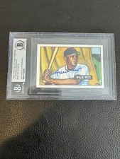 WILLIE MAYS RC Auto Signed Rookie 1986 CCC Retro 1951 Bowman HOF 🔥🐐🔥