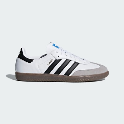 Adidas Samba OG Shoes Originals Sneakers Cloud White/Core Black B75806 US 4-12