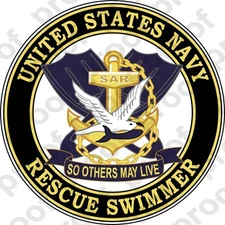STICKER USN VET US NAVY RESCUE SWIMMER D