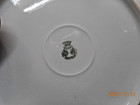 Austrian Hand Painted Plate Vibrant Burnt Orange Poppies Crown Vienna Austria — photo 4