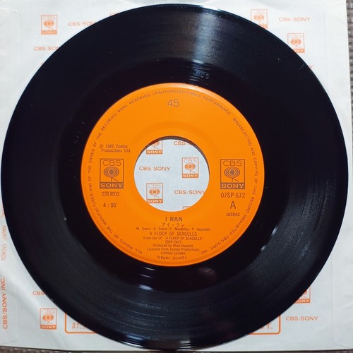 A FLOCK OF SEAGULLS-I RAN 07SP-672 JAPAN ORIGINAL ISSUE 7"45 - 第 3/4 張圖片