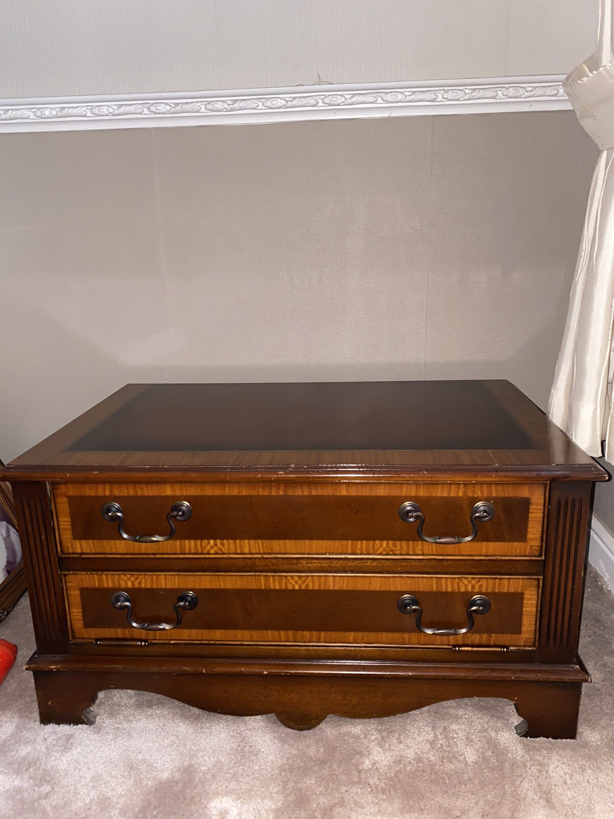 Mahogany Reproduction Tv with pull out draw/cupboard