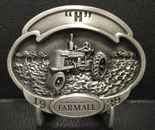 International Harvester IH Farmall H Tractor Belt Buckle Spec Cast 1991 Lt Ed