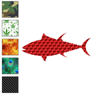 Tuna, Vinyl Decal Sticker, 40 Patterns & 3 Sizes, #6038