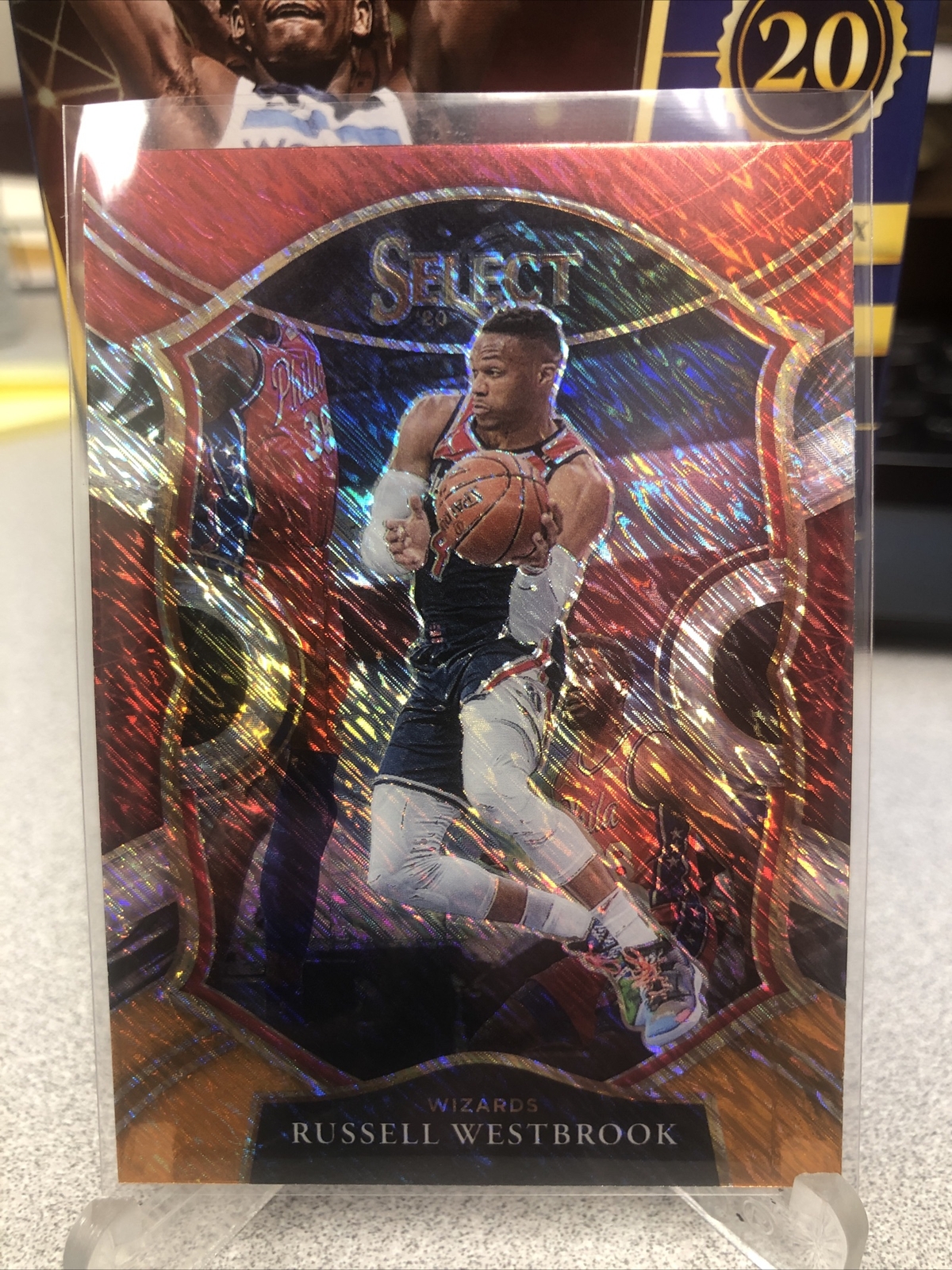 🚨2020-21 Select RUSSELL WESTBROOK Red White Orange Flash Prizm WIZARDS #39