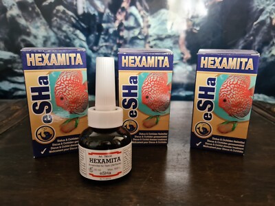 3x eSHa HEXAMITA Heilmittel gegen Lochkrankheit 20ml für 800l 