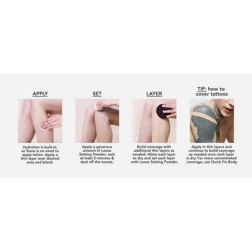 Dermablend Leg & Body Makeup PICK COLOUR Buildable Liquid Body Foundation 100mL - Picture 4 of 4