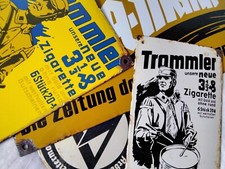 Emailleschilder Set,Werbung f&uuml;r -Zeitung und Zigaretten-.