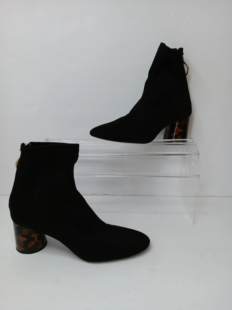 Tortoiseshell heel ankle clearance boots