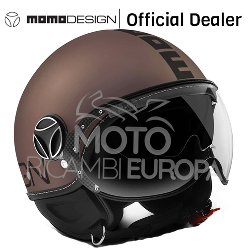 CASCO JET MOMODESIGN MOTO SCOOTER EVO DOPPIA VISIERA TOBACCO FROST MARRONE  | eBay