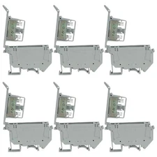 UK5RDLED Fuse Holder 6 Pack Grey 24V DC LED DIN Rail Terminal Block Screw