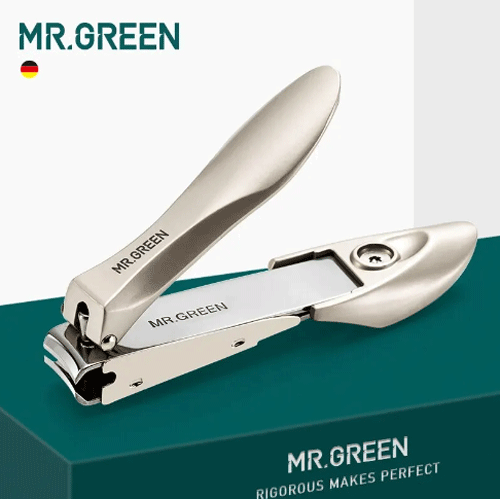 Cortador de uñas antisalpicaduras MR.GREEN de acero inoxidable para manicura - Imagen 1 de 8