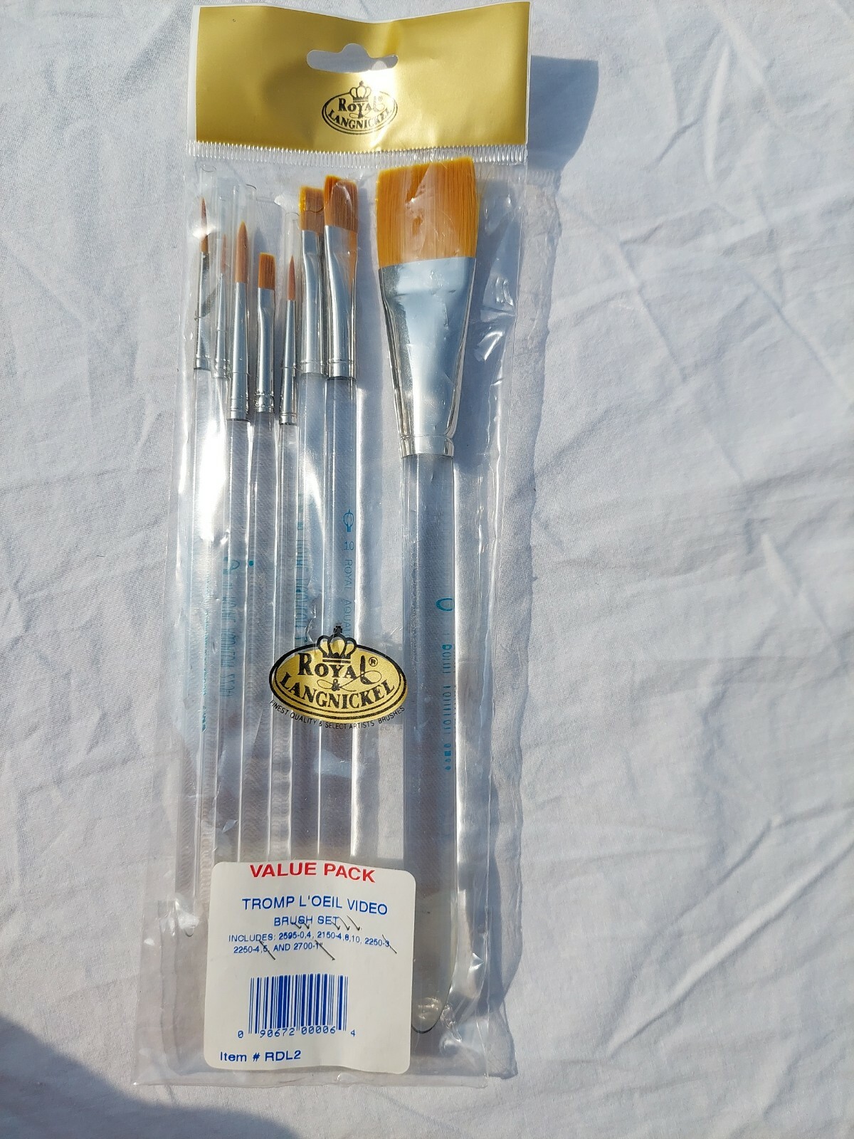 Aqualon Round Brush Value Pack - 13 Professional Artist Paint Brushes For Acrylics & Watercolor