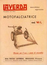 Motofalciatrice Laverda MFC II serie Manuale di uso e manut. e catalogo ricambi