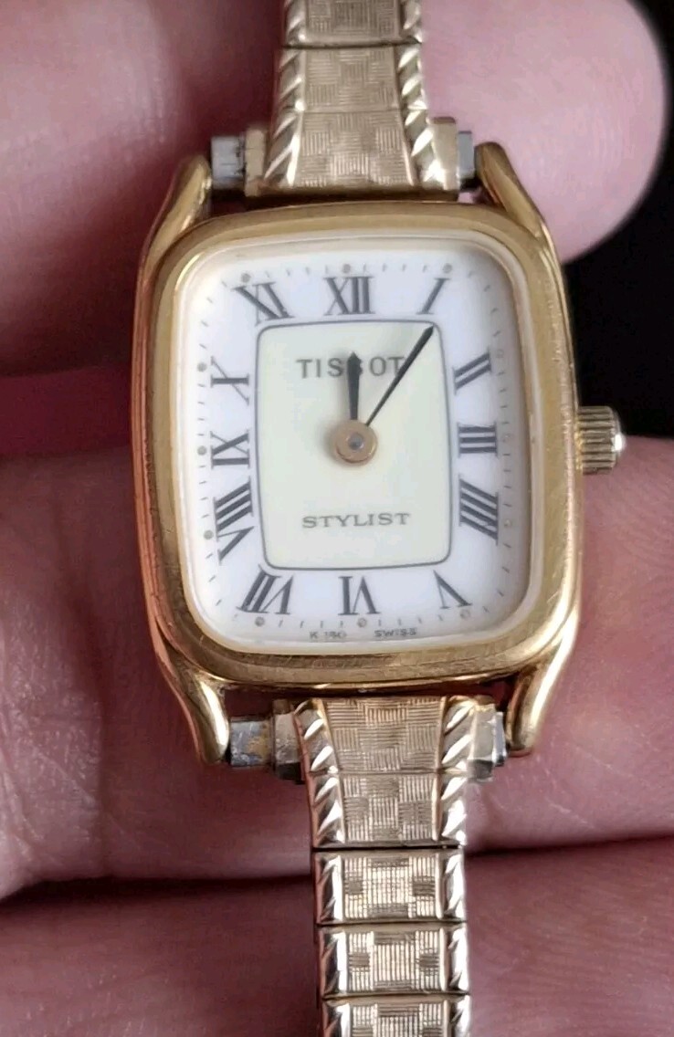 TISSOT STYLIST 14金無垢 Tissot Stylist Tank Women's Watch K 140 SWISS 6