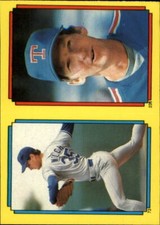 1988 O-Pee-Chee Stickers #73 Bob Welch #236 Charlie Hough Ron Guidry on back
