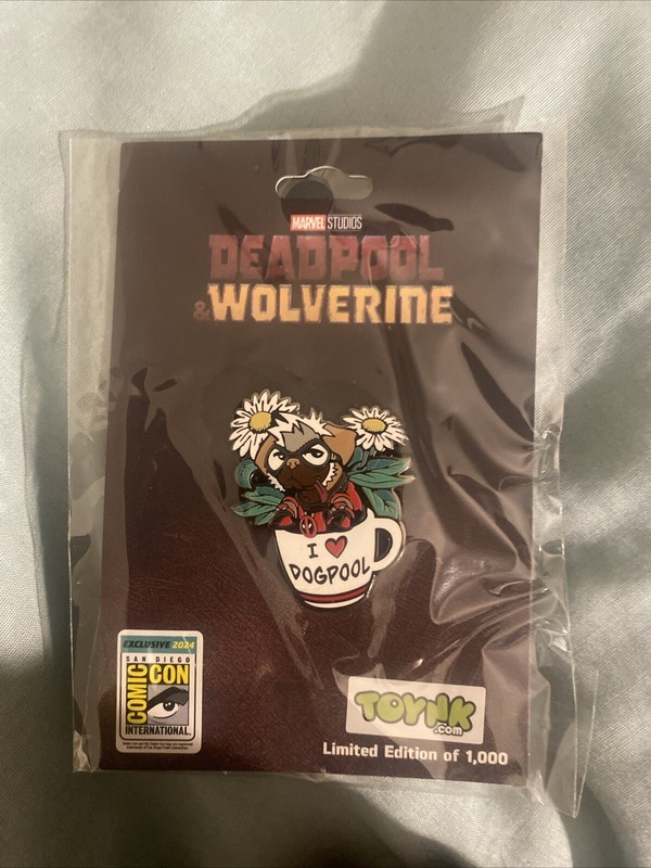 SDCC 2024 Deadpool & Wolverine “Dogpool” Toynik Pin Exclusive 1 of 1000