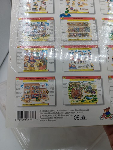 Geosafari The Busy World Of Richard Scarry Learning Game Card Set SEALED - Picture 7 of 9