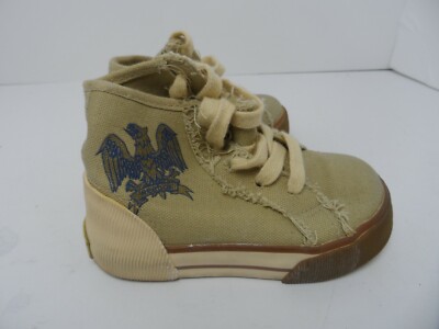 Weebok Toddler Boys Tan Denim High Top Lace Up Tennis Shoes - Size 6 