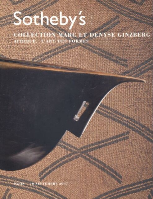 Sotheby's Paris Collection Marc et Denyse Ginzberg Afrique l' Art des Formes HB Sotheby's Paris Collection Marc et Denyse Ginzberg Afrique l' Art des Formes HB