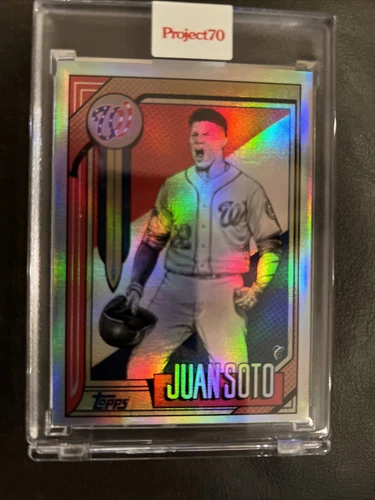 Topps Project 70 Card 544 - 1987 Juan Soto by Mister Cartoon *RAINBOW FOIL* /70