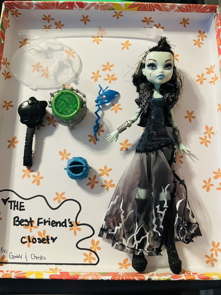 Monster High Doll Ghouls Rule Frankie Stein Near Complete eBay