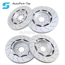 Front Rear Brake Rotors Set of 4 For Alfa Romeo Giulia Stelvio Quadrifoglio