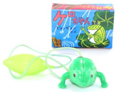 Vintage 1970s Japanese Jumping Frog Toy 'Kero-chan' - Unused Dead
