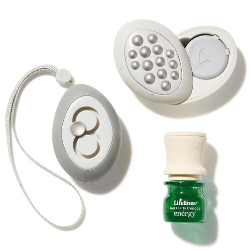 Lifelines Scent-Infused Meditative Fidget Stones 2-Pack & Essential Oil Set P...