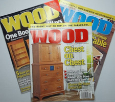 Wood Magazine Lot of 3 Issues 2012-16 Better Homes Gardens Projects Tool Review