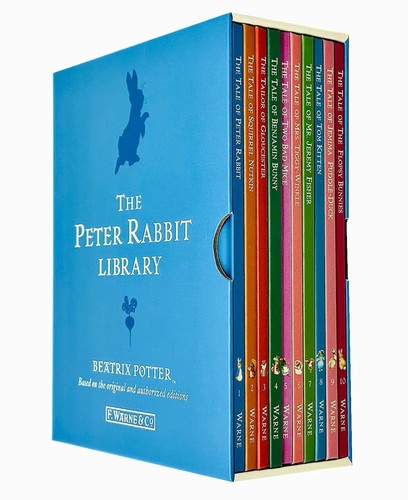 The Peter Rabbit Library 10 Book Collection Set By Beatrix Potter ...