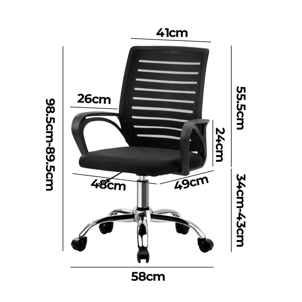 NNEED Mesh Office Chair Breathable Backrest Black Australia