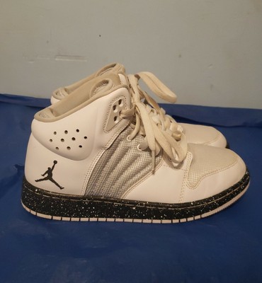 Jordan 1 Flight 4 Premium 828237-100 White Pure Platinum Black Shoes SZ 6Y | eBay