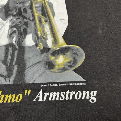 Vintage Louis Armstrong Satchmo Jazz Tee T Shirt XL | eBay