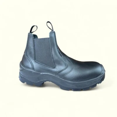 Nusca MUSTANG S3 Slipper Sicherheitsschuhe Volllederstiefel Chelsea Boots P6221