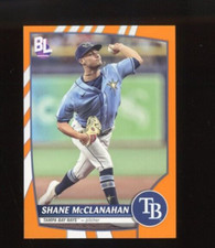 2023 TOPPS BIG LEAGUE ELECTRIC ORANGE #76 SHANE MCLANAHAN TAMPA BAY RAYS