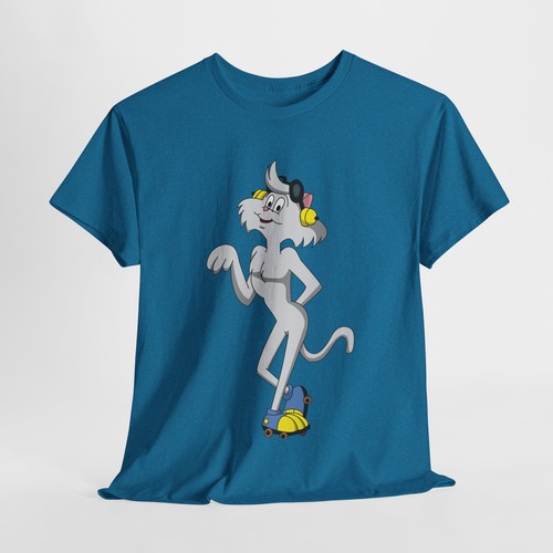 Vintage Wordsworth Cat T-Shirt, Heathcliff Cartoon Shirt, Roller Skate Cat Tee - Picture 86 of 118