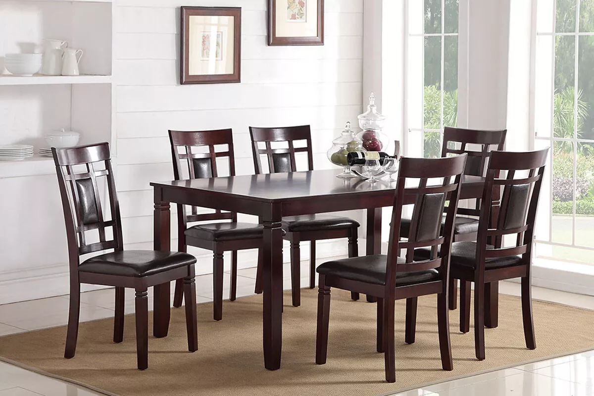 7 piece cherry wood dining set sale