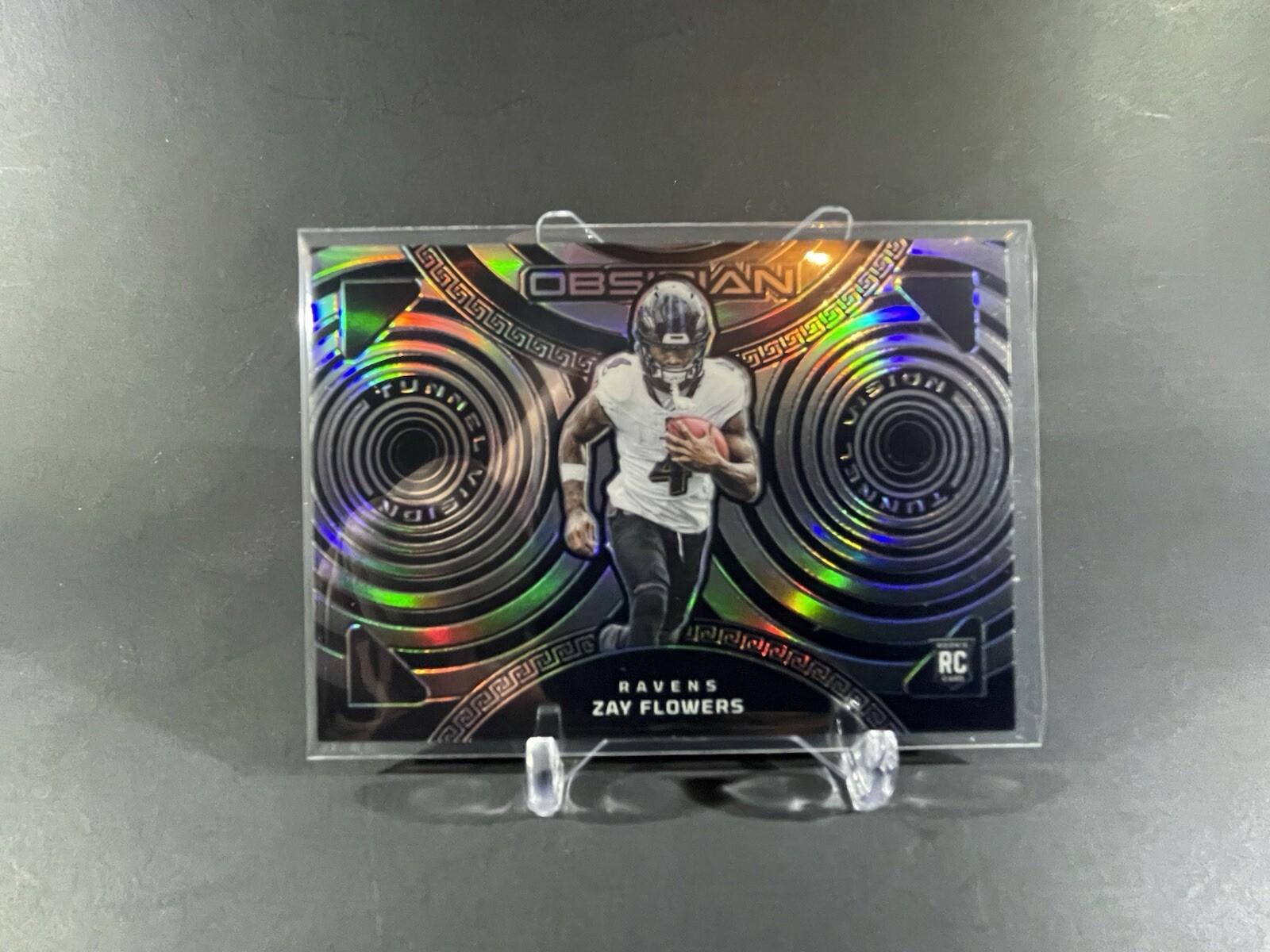 2023 Obsidian #10 Zay Flowers Tunnel Vision #/135 Rookie Ravens RC