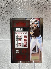 2020 Panini Contenders Draft Ticket Red /99 Manny Machado #43