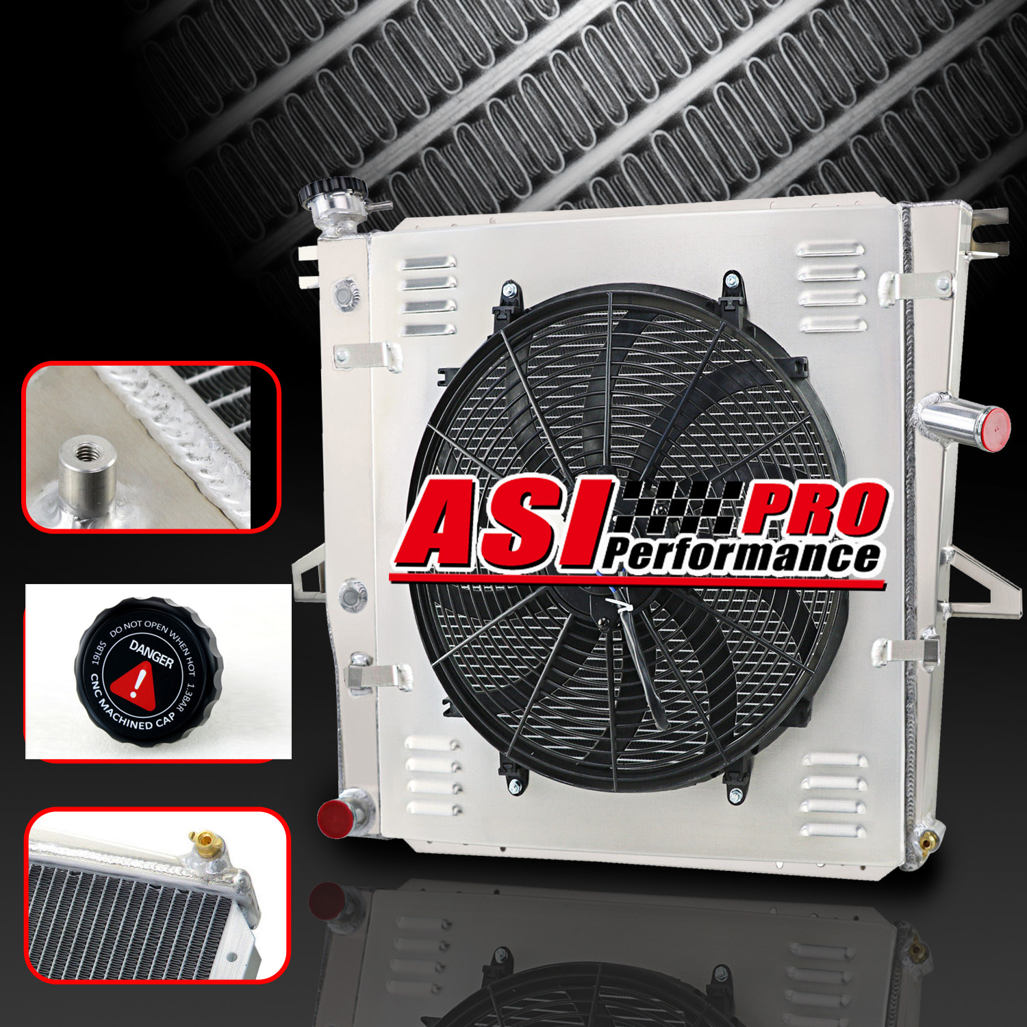 1998-2011 Ford Explorer Ranger Mazda B3000 B4000 3-Row Radiator Shroud Fan