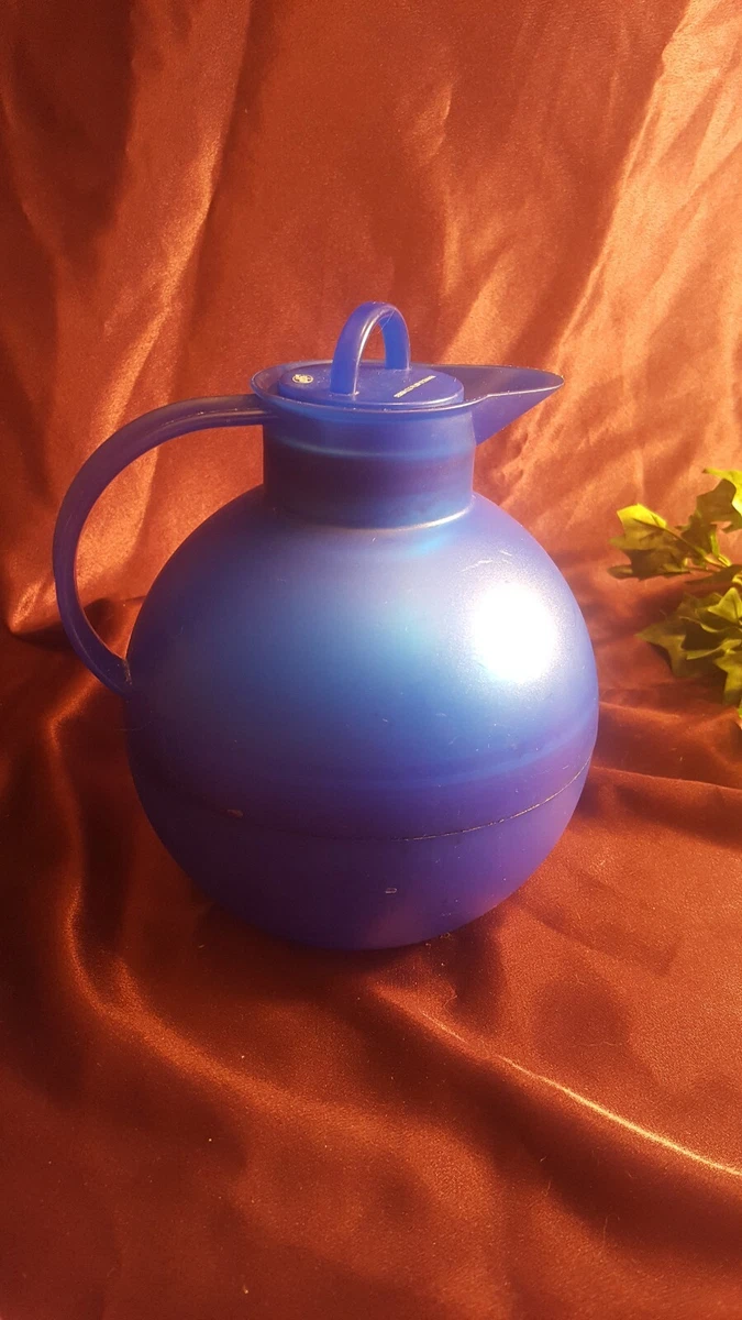 Vintage ALFI DESIGN Design Ole Palsby Denmark Thermos Teapot Coffee Pot BLUE