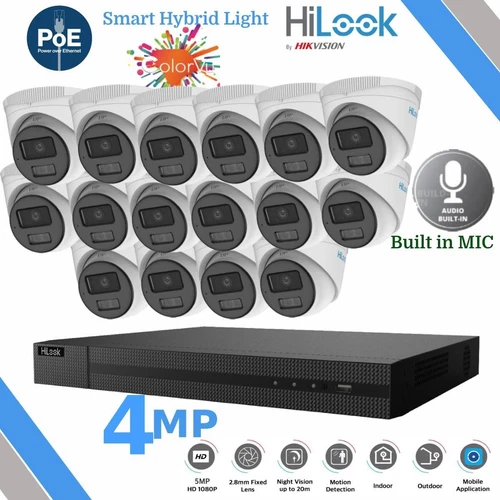 HIKVISION COLORVU AUDIO MIC CCTV SYSTEM KIT IP POE 8MP NVR SMART LIGHT 4MPCAMERA - Picture 1 of 32