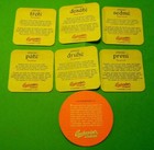 7 DIF.  RARE BUDWEISER BUDVAR CZECH REPUBLIC BEER COASTERS SET CESKE BUDEJOVICE — photo 2