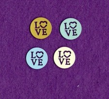 LOVE  27 die cuts scrapbook cards