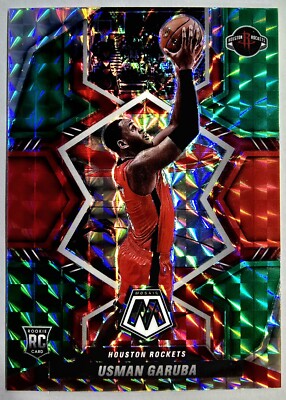 2021-22 Panini Mosaic Choice Red and Green Rookie RC #222 Usman Garuba    